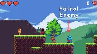 How to make simple patrol enemy in 2d unity 2024 | Beginner tutorial
