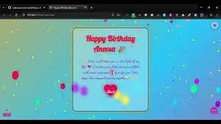 Как создать сайт ко дню рождения с помощью HTML и CSS | Полное пошаговое руководство