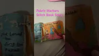 My Rapunzel Fabric Markers Stitch Book Story, made by me