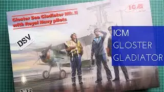 ICM 1/32 Gloster Sea Gladiator Mk.II with Royal Navy Pilots (32045) Review