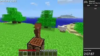 MINECRAFT WOOL ARMOR SPEED RUN! 2:07.87! WR!!! Maybe!