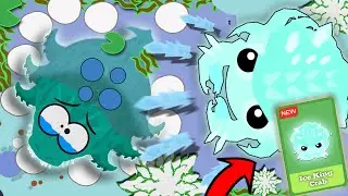 MOPE.io ICE KING CRAB animal op/Mopeio Super Rare ICE KING CRAB TROLLING / Best Gameplay Idea