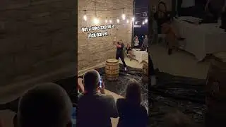 Fake Axe or Trick Barrel? Nope! #whiskey #bourbon #humor