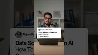 Data Science VS Generative AI How to Make Career Switch.  #datascience #generativeai