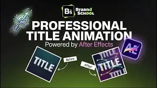After Effects Tutorial: Seamless Title Animation #shorts