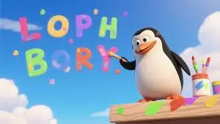 Penguin Paints the Sky with Letters &ndash; ABC Learning Song for Kids 🐧🎨🔤