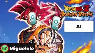 TEQ LR SSG Goku & SSG Vegeta Transformation but it's extended by AI -Dokkan Battle