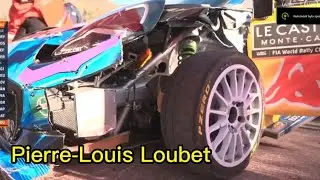 Pierre-Louis Loubet crash in WRC Montecarlo 2023 SS5