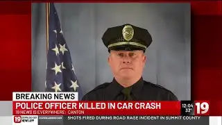 Canton police officer dies in crash on way to work
