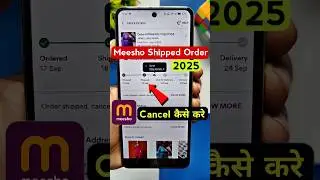 Meesho Par Shipped Order Cancel Kaise Kare | how to cancel shipped order on meesho #meesho #shorts