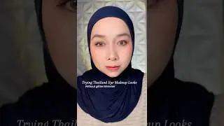 Thailand eye makeup looks without glitter/shimmer #makeuptutorial