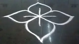 Smallest rangoli # easy Rangoli for beginners # simple Rangoli for daily door step # 