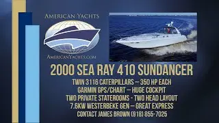 SOLD - 2000 41' Sea Ray 410 Sundancer By American Yachts