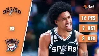 Dylan Harper - 12 Points, 2 Assists, 3 Rebounds vs Thunder - 2025-26 Regular Season