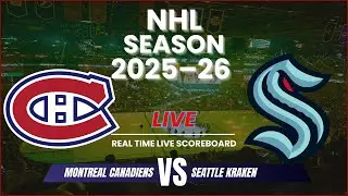 Montreal Canadiens vs Seattle Kraken Live Scores | NHL Season 2025-26