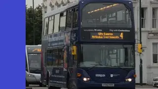 Full Route Visual | Nottingham City Transport | Navy Line 4 | NTU, City Campus 🔁 NTU, Clifton Campus