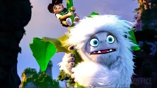 El Yeti más tierno monta un diente de león gigante volador | Un amigo abominable | Clip en Español