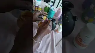 Painting Ceramic Pots - Live highlight #lifeisbutadream #musica #violin #art