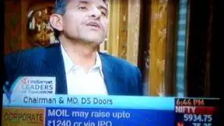 DSDOORS in TV News..(ET.NOW)ECONOMIC TIMES NOW.....D.S.DOORS.MPG