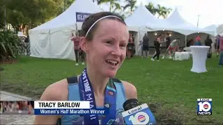 Runners take over streets in Miami and Miami Beach