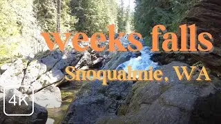 Hiking at Weeks Falls | Walking Tour in the Snoqualmie Region | North Bend WA Washington USA 2021
