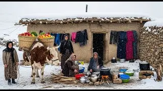 Surviving the Harshest Winter in Afghanistan: Ancient Village Life & Traditional Meat Cooking
