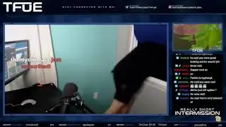 Tfue jumping through window
