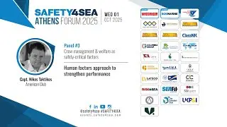 2025 SAFETY4SEA Athens Forum,  Capt. Nikos Taktikos, American Club,  Human factors approach