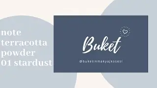 Note Terracotta Powder 01 Stardust Swatch | Buket Bayraktar