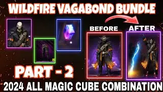 FREE FIRE WILDFIRE VAGABOND BUNDLE GOD LEVEL DRESS COMBO |MAGIC CUBE BUNDLE DRESS COMBINATION PART 2