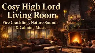 You&rsquo;re Reading Alone In The High Lord&rsquo;s Living Room | Fireplace, Nature Sounds & Calming Music 3 Hrs