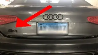AUDI S4 GETS BLACK BADGES | How to De-Badge and Paint Car Badges