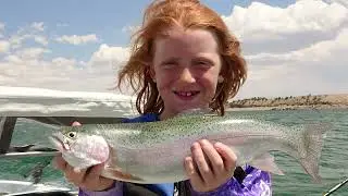 Awesome Rainbow Trout Fishing In The Desert | Starvation Reservoir Utah