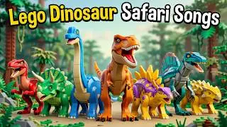 Lego Dinosaur Safari Songs | Entertaining Lego Dinosaur Battle | Zazzy Melody