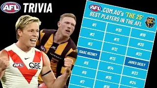 Who are the Top 25 Players in the AFL? (AFL Trivia)