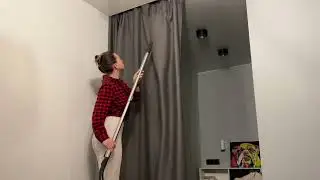 Vacuuming the ceiling's corners #vacuumingasmr