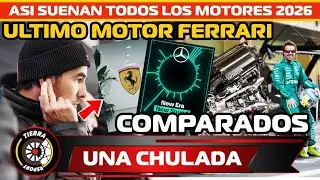 &iexcl;BRUTAL SONIDO! ASI ES COMO SUENAN TODOS LOS MOTORES DEL 2026 UNA CHULADA EL &Uacute;LTIMO FUE FERRARI