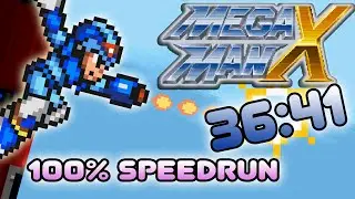 Mega Man X - 100% скоростное прохождение за 36:41 RTA