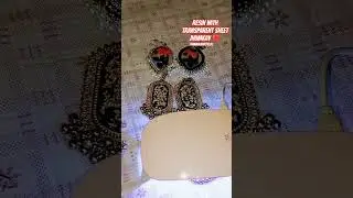 resin with transparent sheet jhumkay by humaira art vlog #resinartist #lifeisbutadream #life