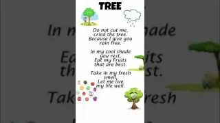 Tree poem rhyme class 2nd// #viral#english#trendingshorts #poem#shorts#rhymes #train #viralshorts