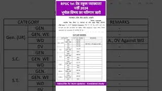 Rpsc 1st grade result 2025 out | rpsc school lecturer Geography result out #rpsc  #1stgrade #cutoff