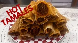 Homemade Tamales With Red Chili Sauce