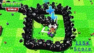 ASnake Rivals || Cartoon Wolf Snake Gameplay || 115K Score || Alpha AsimGaming1