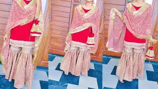 थैले वाला gharara कैसे बनाए/KimKhab gharara cutting & stitching/Farsi lucknawi gharara/ureb gharara