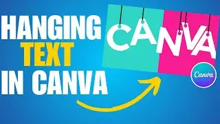 Hanging text effect in Canva | Canva text effect | hanging text effect in canva