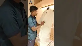 How to Place a Bathrobe? Towel Folding!! Housekeeping!! #viral #shorts #shortvideo #hack