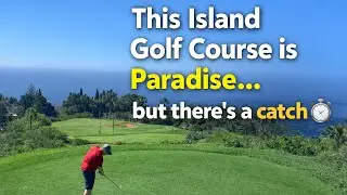 The Most Scenic Golf Course in Europe? 🌊⛳️ #tecinagolf #lagomera #canaryislands