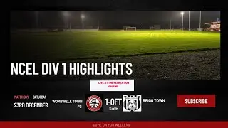 Wombwell Town Vs Brigg Town. 23/12/23.