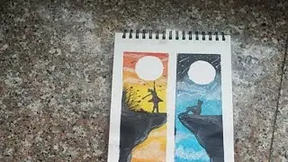 Easy Oilpastels scenery Drawing ❤️🎨 let's draw with me