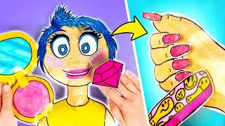 Skincare Fai-Da-Te, Trucco E Abbigliamento Per Gioia || Inside Out 2 || Creazioni Con La Carta